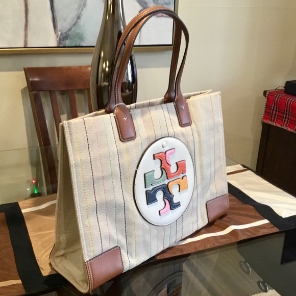 ella multi stitch tote bolsa